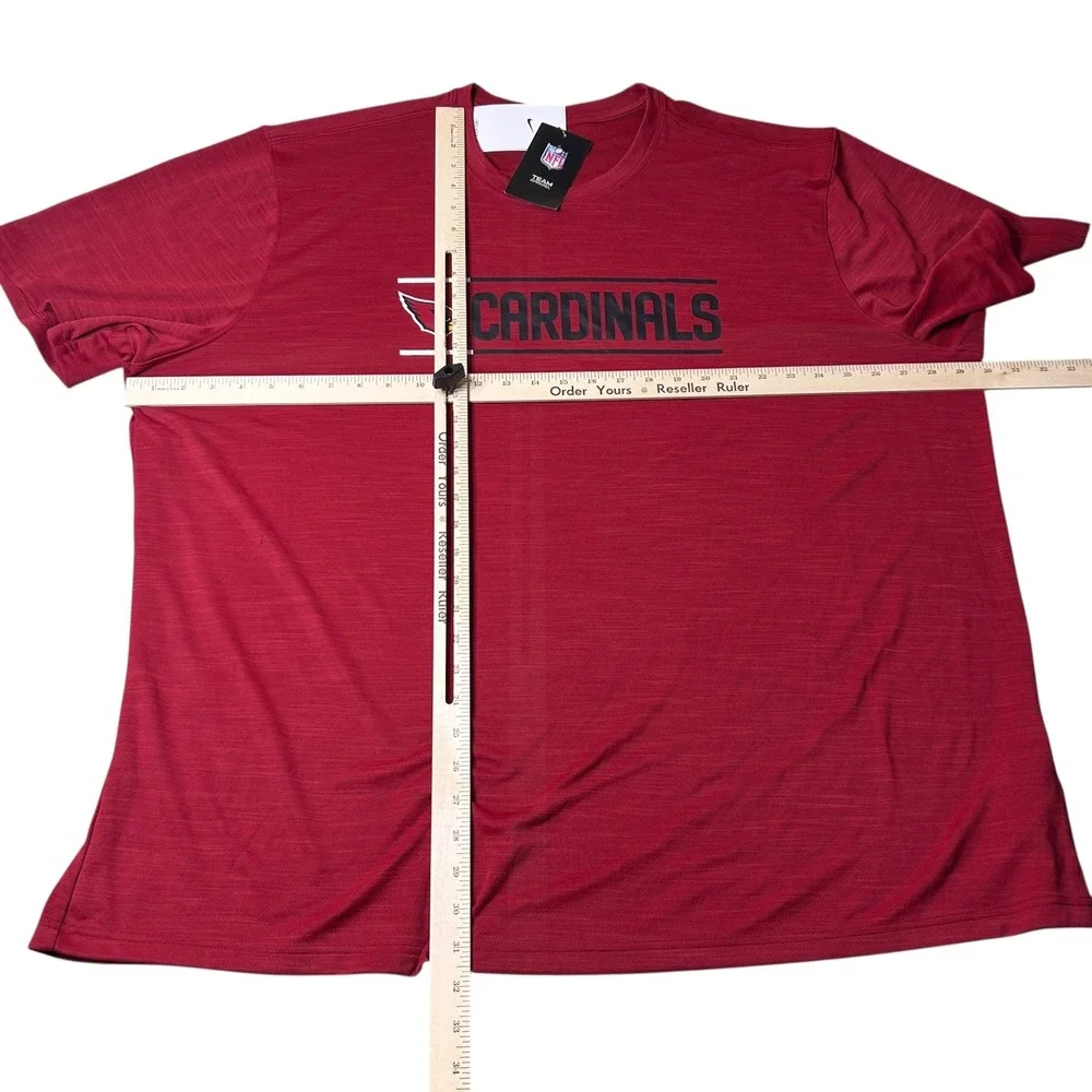 NEW Arizona Cardinals Dri Fit T Shirt Men 3XL Red Nike Football NFL Team Apparel